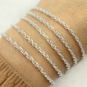 Sterling Silver Rope Link Chain
