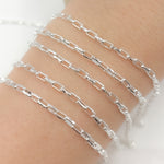 Load image into Gallery viewer, Y131DCSS. Sterling Silver Box Diamond Cut Link Chain
