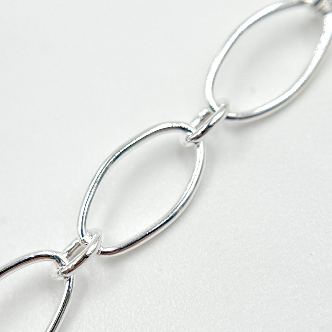 790SS. Sterling Silver Oval & Round Link Chain