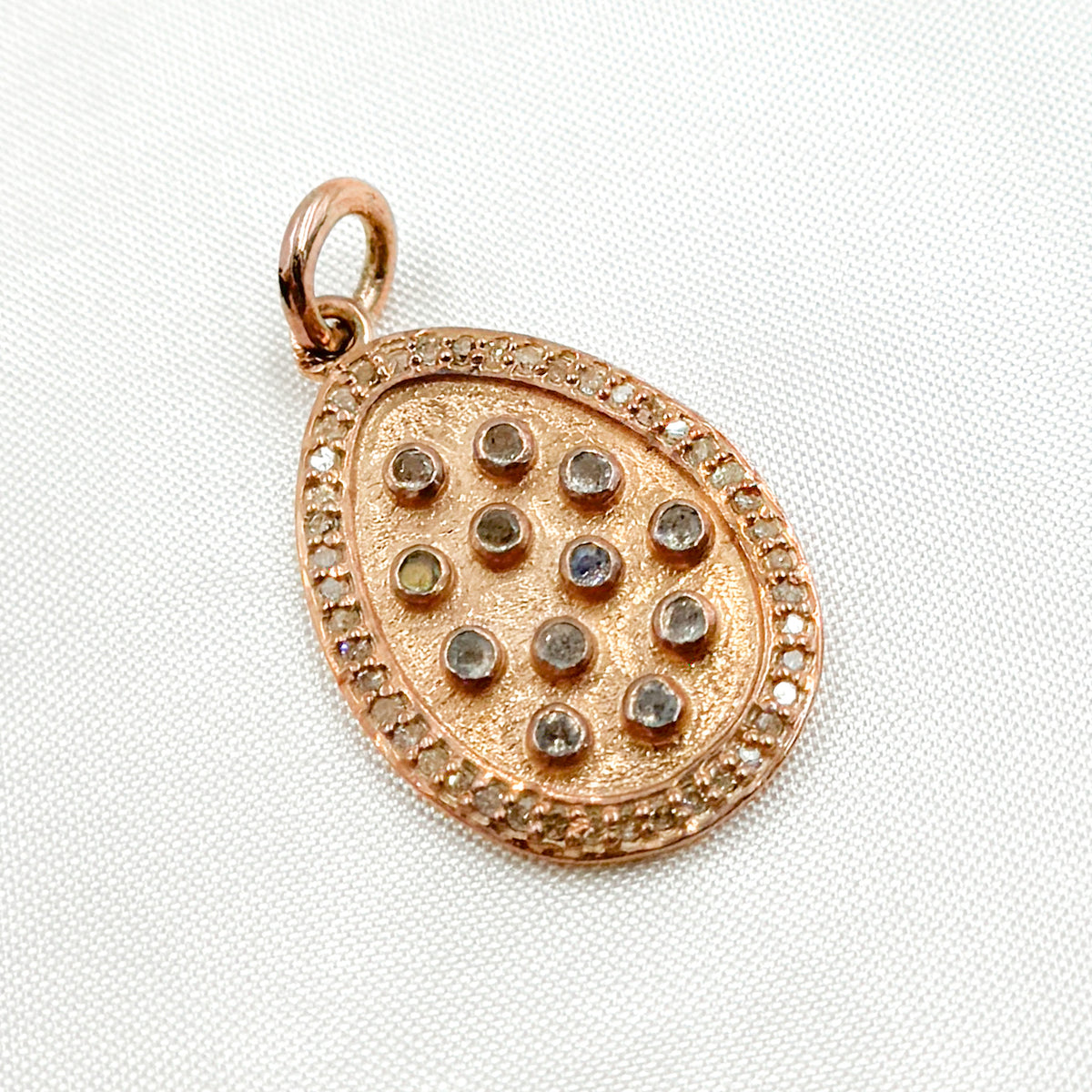 Sterling Silver Drop Pendant with Gemstone