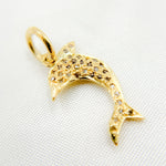 Load image into Gallery viewer, DC246. Diamond Sterling Silver Dolphin Charm
