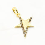 Load image into Gallery viewer, DP724. Diamond Sterling Silver Star Pendant
