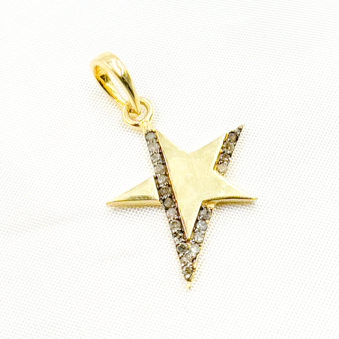 DP724. Diamond Sterling Silver Star Pendant