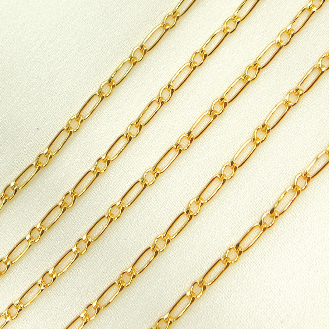 14K Gold Filled Figaro Chain. 2411CHRGF