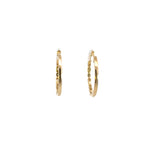 Load image into Gallery viewer, 14k Solid Gold Diamond and Emerald Hoops. EHD56614EM
