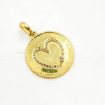 Load image into Gallery viewer, DP663. Diamond Sterling Silver Round Heart Pendant
