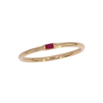 Load image into Gallery viewer, RAA01545. 14K Solid Yellow Gold Solo Baguette Ring