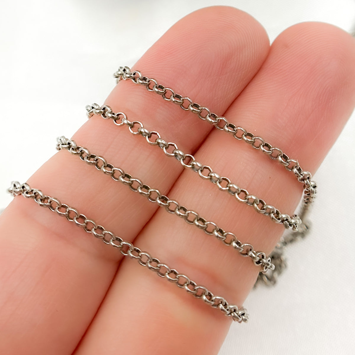 Silver Rolo Chain