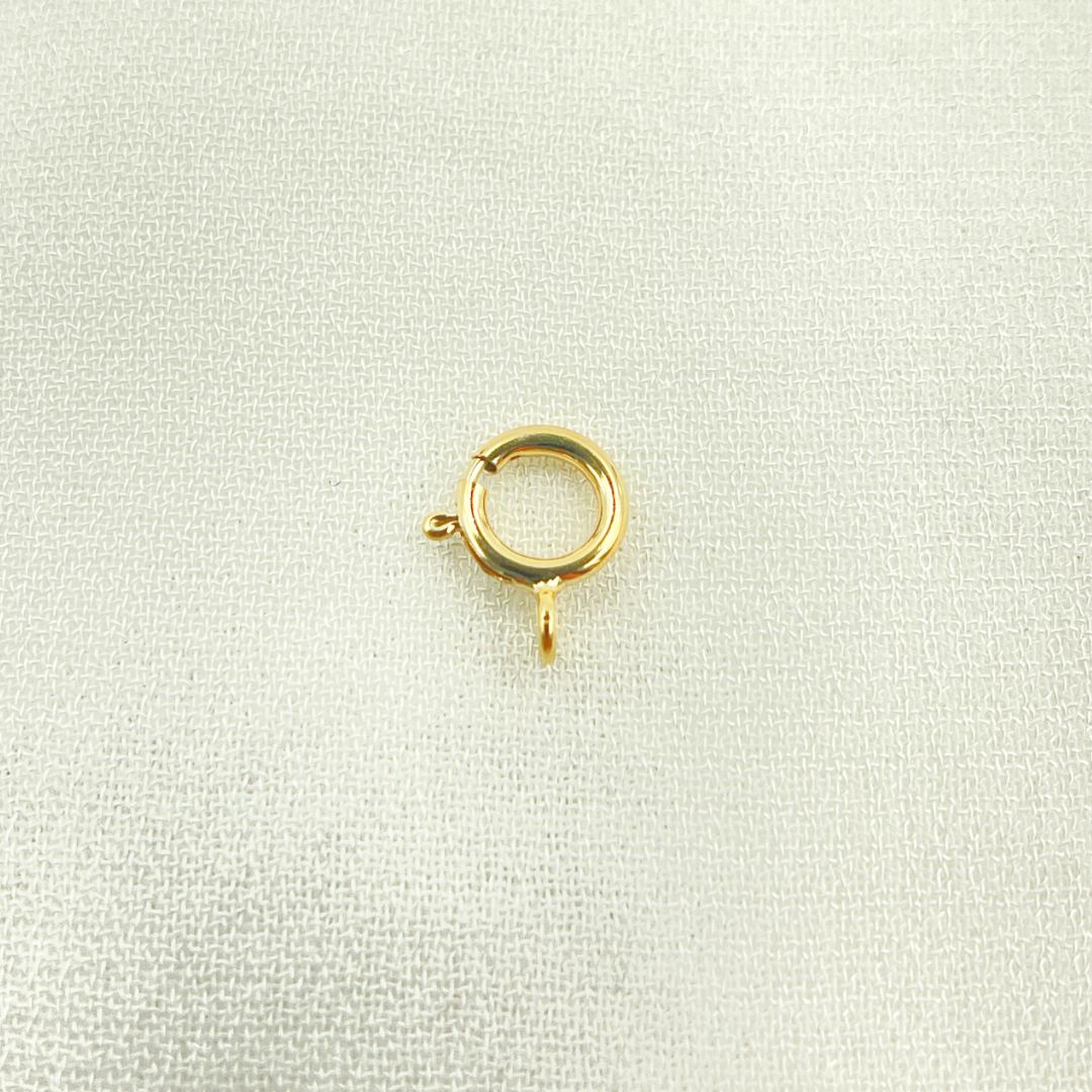 SRC2-14K.14K Solid Gold Spring Ring 6mm.
