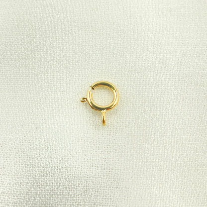 SRC2-14K.14K Solid Gold Spring Ring 6mm.