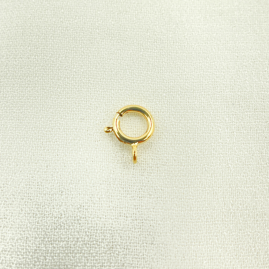 14K Solid Gold Spring Ring 6mm