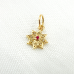 Load image into Gallery viewer, 14K Solid Gold Diamond Star Charm. GDP431
