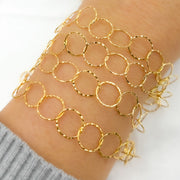 Shop Now 14K Gold-Filled Hammered Round Link Chain