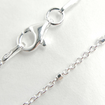 Load image into Gallery viewer, 925 Sterling Silver Cube Satellite Finished Necklace. Z36SSNecklace
