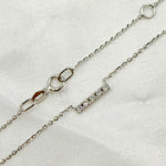 Load image into Gallery viewer, 14K Solid Gold Diamond Bar Necklace. NT403711
