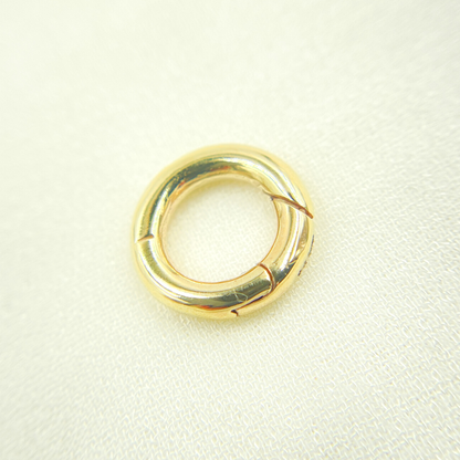 14k Solid Gold Round Clasp. CHM056_15_14K