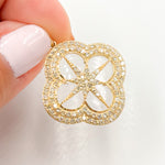 Load image into Gallery viewer, Shop Now 14K Gold Clover Pendant

