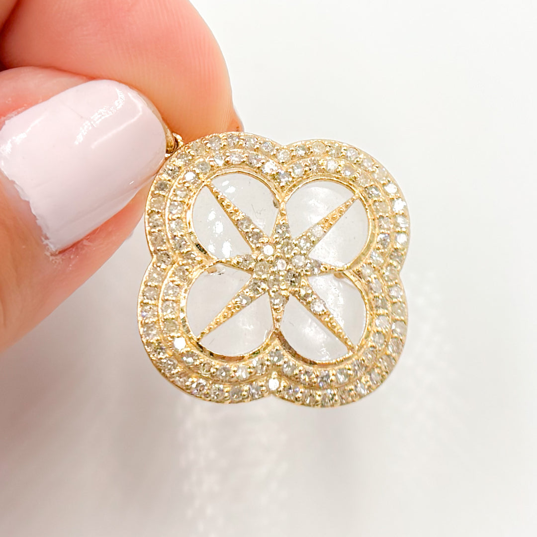 Shop Now 14K Gold Clover Pendant
