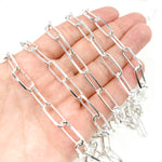 Load image into Gallery viewer, Y105DSS. Sterling Silver Paperclip Chain
