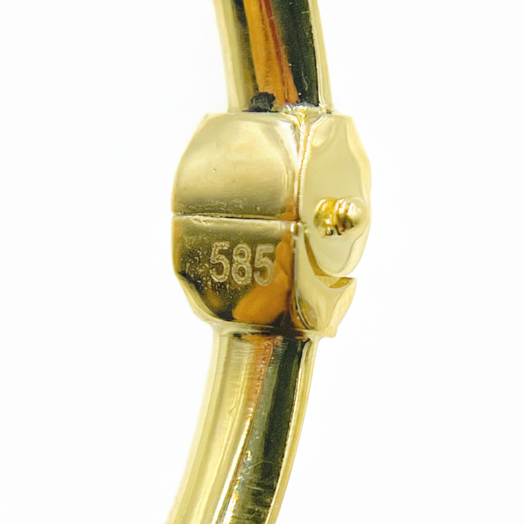Bangle16. 14K Solid Gold Matte Textured Bangle