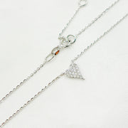 14k Solid Gold Diamond Heart Necklace. NT402989