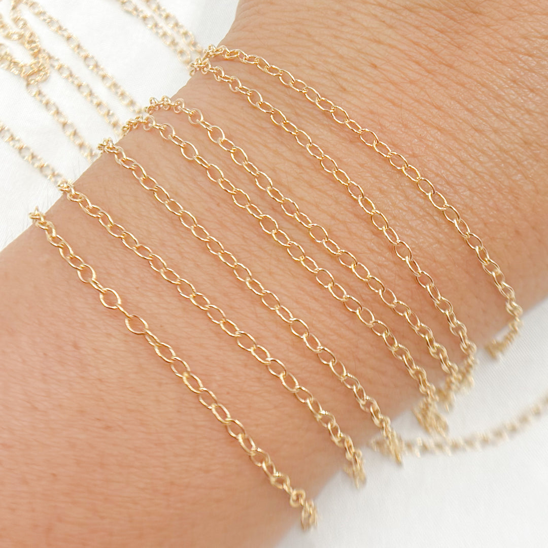 1512GF. 14K Gold-Filled Smooth Cable Chain