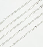 Load image into Gallery viewer, 925 Sterling Silver Flat Oval Link Chain. 2207FSS
