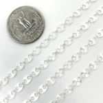 Load image into Gallery viewer, 925 Sterling Silver Flat Textured Marina Chain. V163SS
