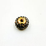 Load image into Gallery viewer, DC829. Diamond Sterling Silver Round Bead
