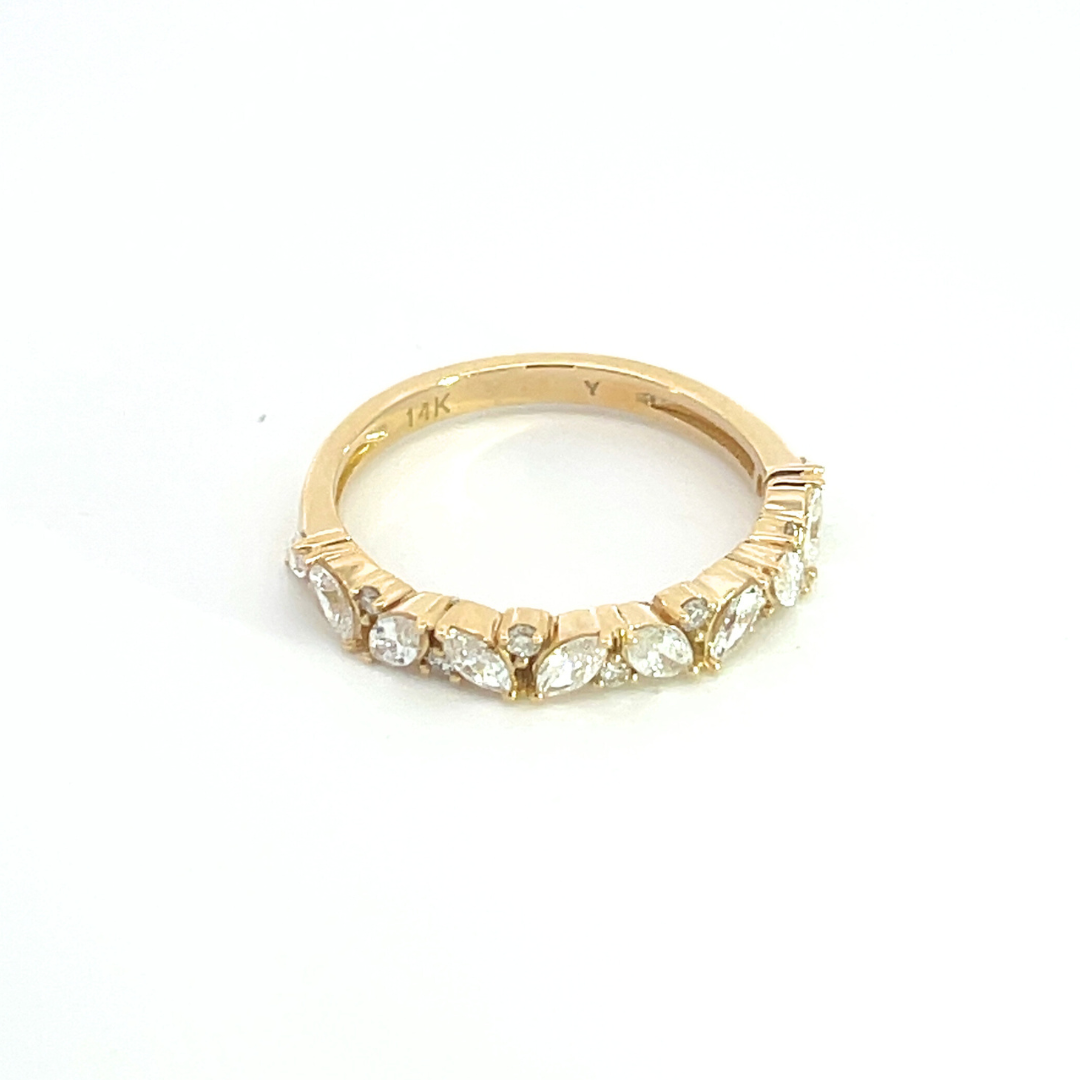14k Solid Gold Diamond Ring.