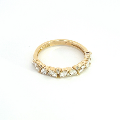 14k Solid Gold Diamond Ring.