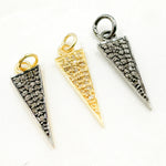 Load image into Gallery viewer, DC292. Diamond Sterling Silver Spike Pendant
