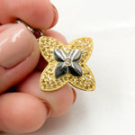 Load image into Gallery viewer, DP734B. Diamond Sterling Silver Flower Pendant
