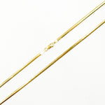 Load image into Gallery viewer, 260CCTDBRA8. 14K Solid Gold Flat Snake Necklace
