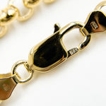 Load image into Gallery viewer, 000HVR0534000. 14K Solid Yellow Gold Round Rolo Hollow Chain Necklace