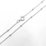 Load image into Gallery viewer, 444SSNecklace. Sterling Silver Satellite Finished Necklace
