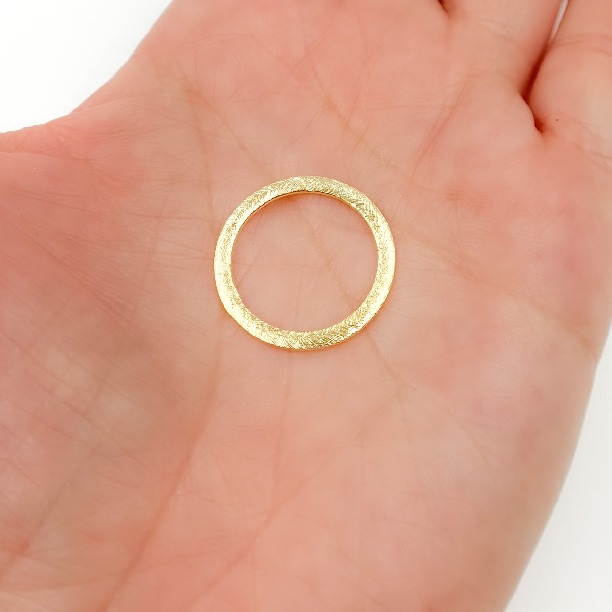 Gold Plated Sterling Silver Ring Connector