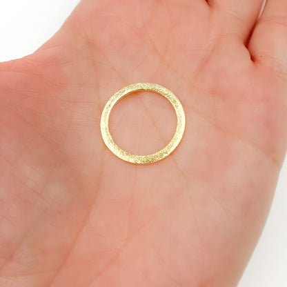 Gold Plated Sterling Silver Ring Connector