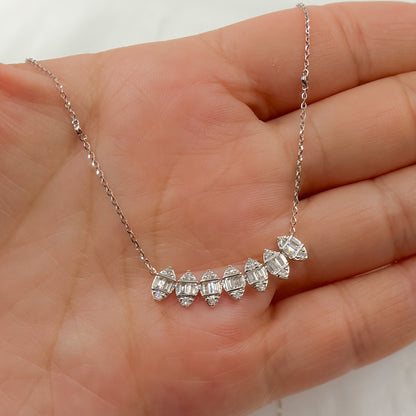 NT403015. 14K Solid Gold Diamond Necklace