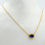 Load image into Gallery viewer, 14K Solid Gold Diamond and Gemstone Necklace. GDP587
