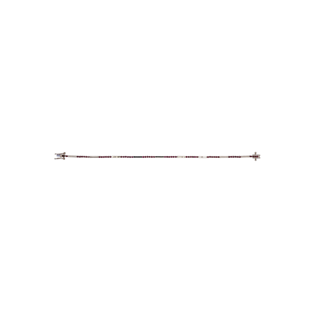 BFZ61295. 14K Solid Gold Gemstone Bar Bracelets
