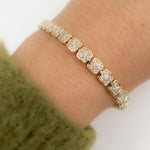 Load image into Gallery viewer, BTO65132. 14K Solid Gold Diamond Tennis Bracelet