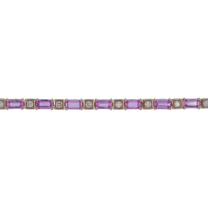 CB972885X3. 14K Solid Gold Gemstone Bracelet