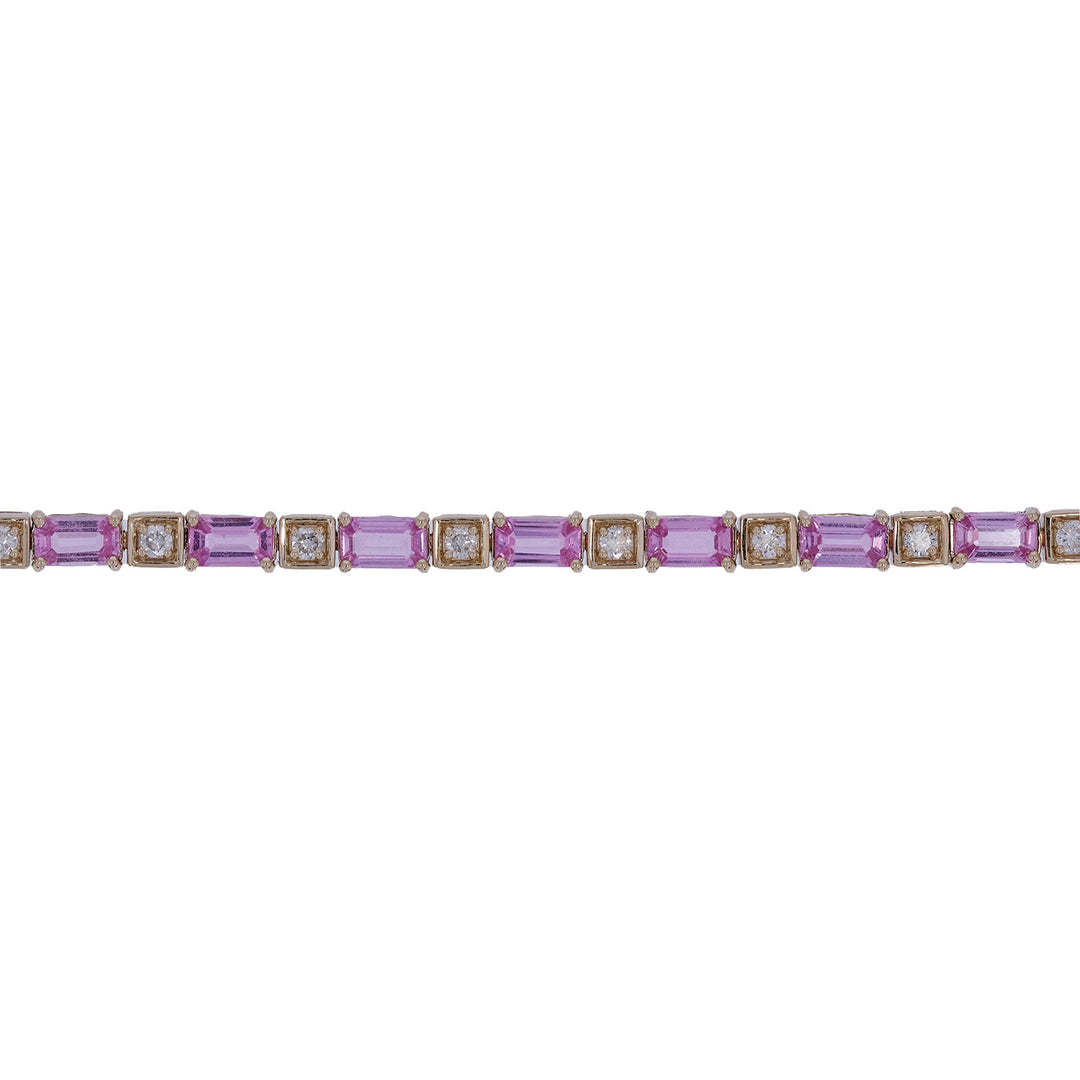 CB97288PS5X3. 14K Bracelet Pink Sapphire