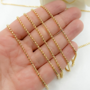 Gold Plated 925 Sterling Silver Gold Plated Box Chain