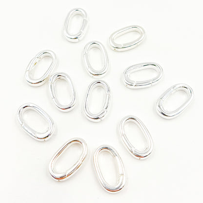 Buy White Sterling Silver Oval Clasp