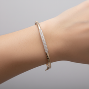 BNH68681. 14K Solid Gold Diamond Bangle