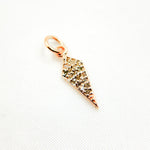 Load image into Gallery viewer, DC702. Diamond Sterling Silver Mini Arrow Head Charm
