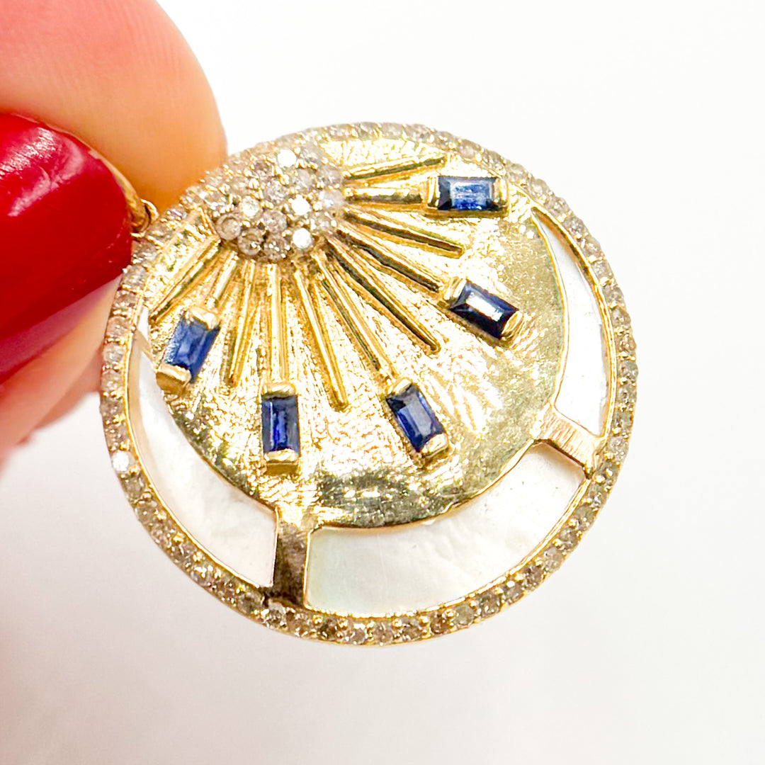 Shop Now 14K Gold Sun Pendant