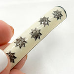 Load image into Gallery viewer, DC150A. Diamond Sterling Silver Long Rectangle Star Enamel Connector
